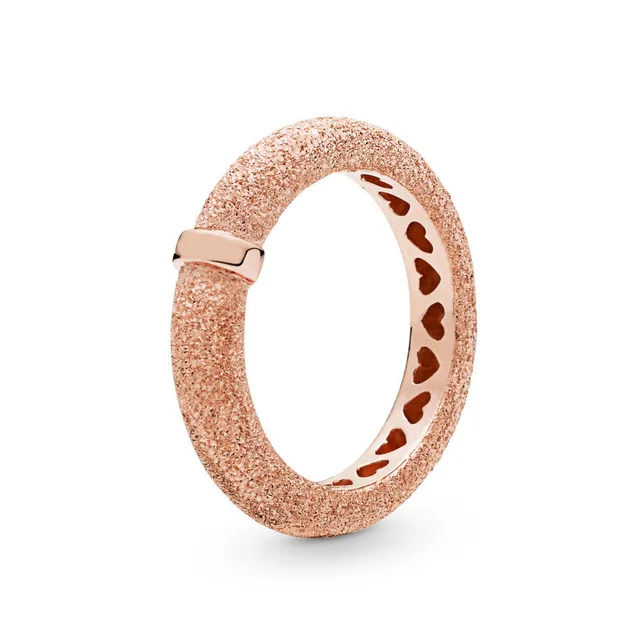 Серебряное кольцо для сережек с сердечками 100% пробы матовое розовыми и пружинным