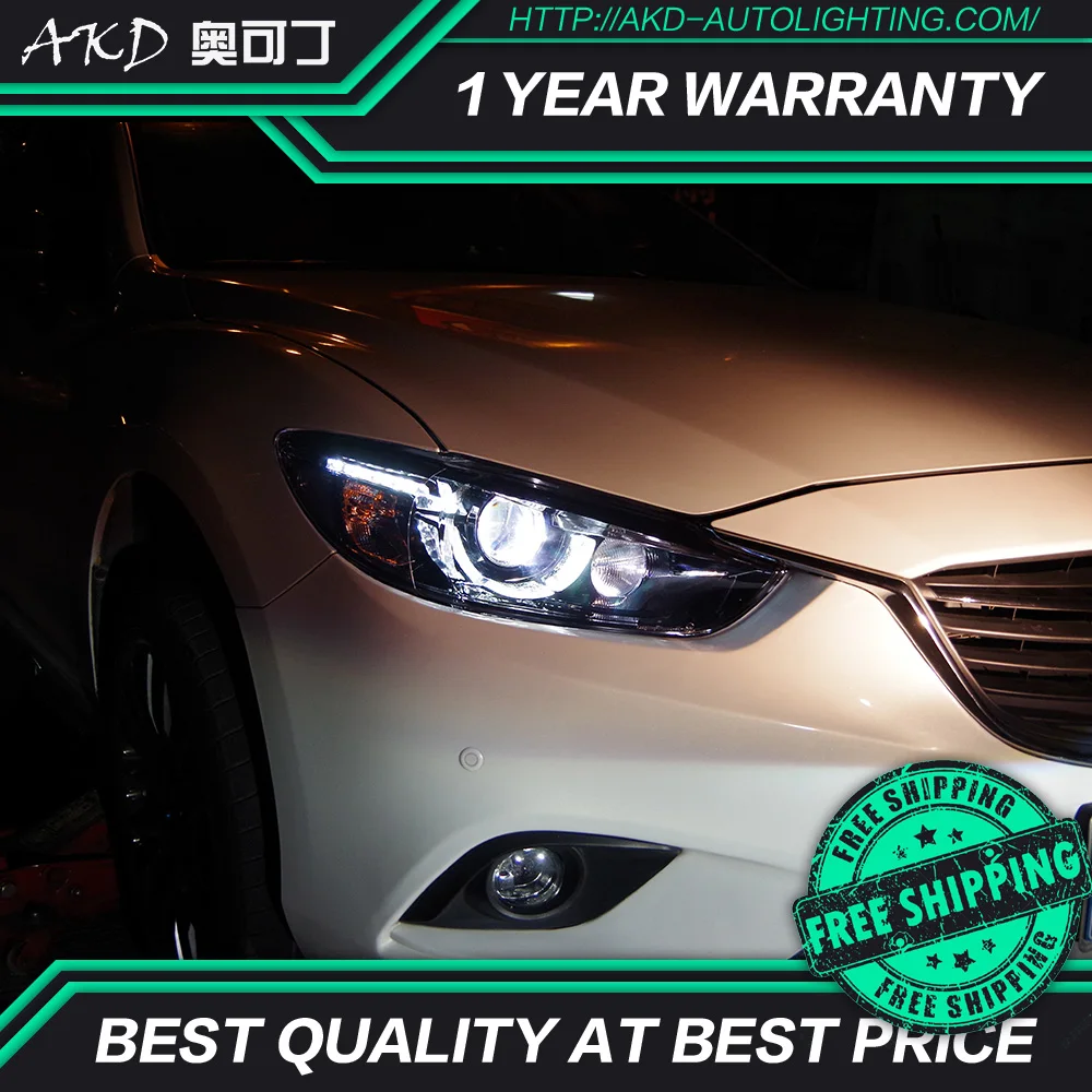 АКД автомобильного тюнинга фара для Mazda 6 Atenza 2013-2016 светодиодные фары DRL