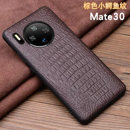 8 Модные крокодиловые аксессуары для телефонов, чехол для huawei mate 30, тонкая задняя защитная оболочка для huawei mate 30 Pro 30Pro - Цвет: 8