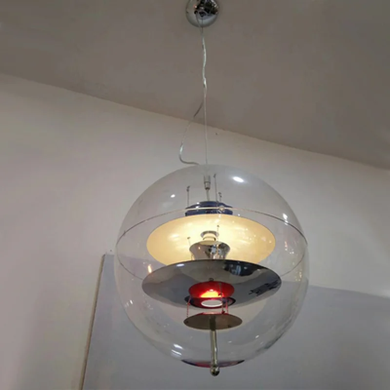 Современный планета шар акриловые круглые подвесной светильник для ресторана