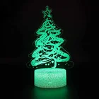 Рождественский светодиодный ночсветильник, украшение для детской спальни, 16 цветов, сенсорный пульт дистанционного управления, светодиодная настольная лампа, креативный подарок