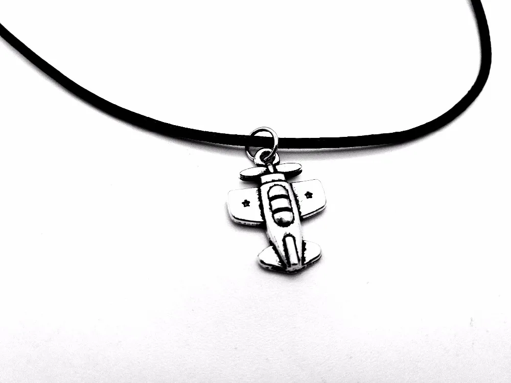 Маленький винтажный кулон самолет ожерелье Гарри Европейский Шарм ожерелья в