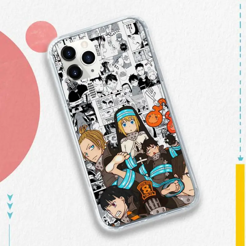 

Fire Force Anime manga poster high quality Phone Case cover for iPhone 11 12 pro XS MAX 8 7 6 6S Plus X 5S SE 2020 XR