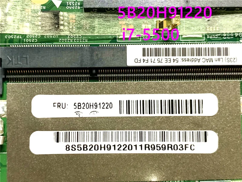 Для lenovo u41 70 материнская плата FLEX3 1470 5B20H91220 SR23W i7 5500 100% рабочая плата|Компьютерные