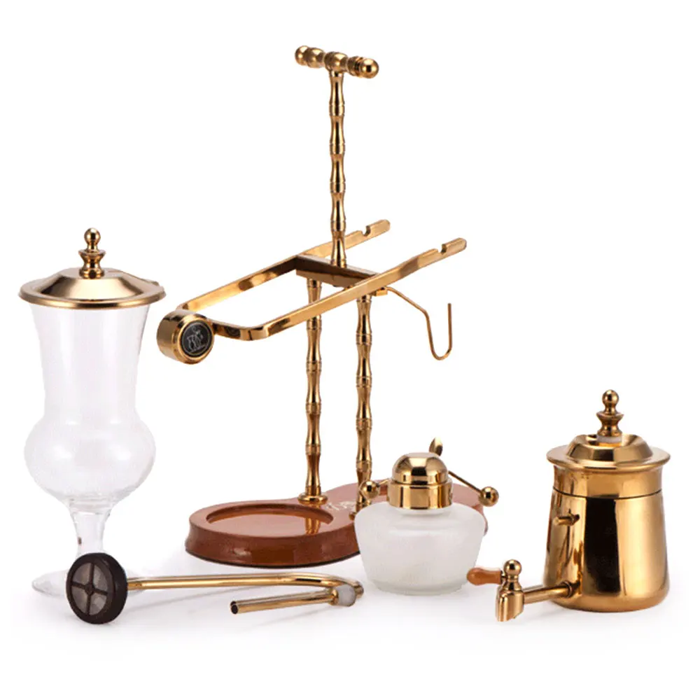 Ручной тип домашняя кофеварка королевская Бельгийская кофемашина Золотой сифон