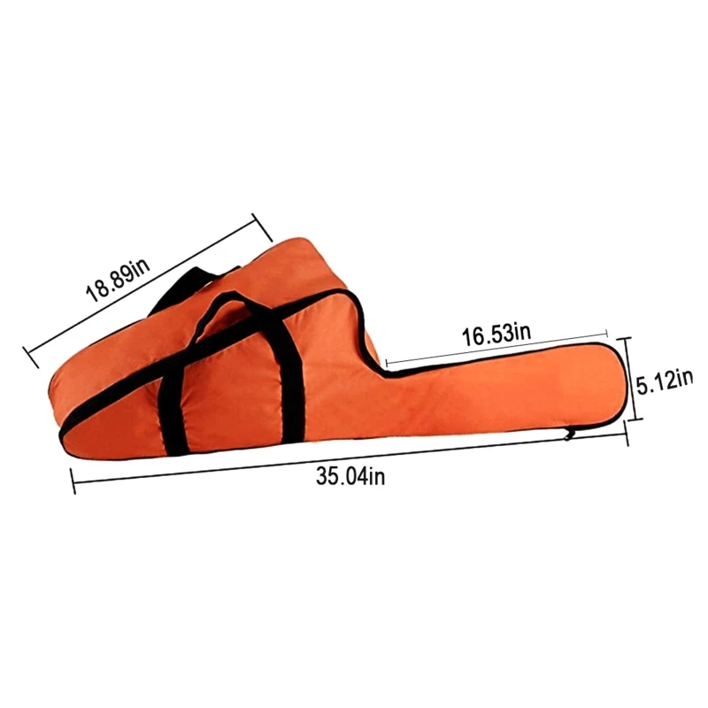 

Chainsaw Carrying Bag Oxford Cloth Waterproof Universal Chainsaw Storage Holder with Portable Long Zipper Handle Straps for & /
