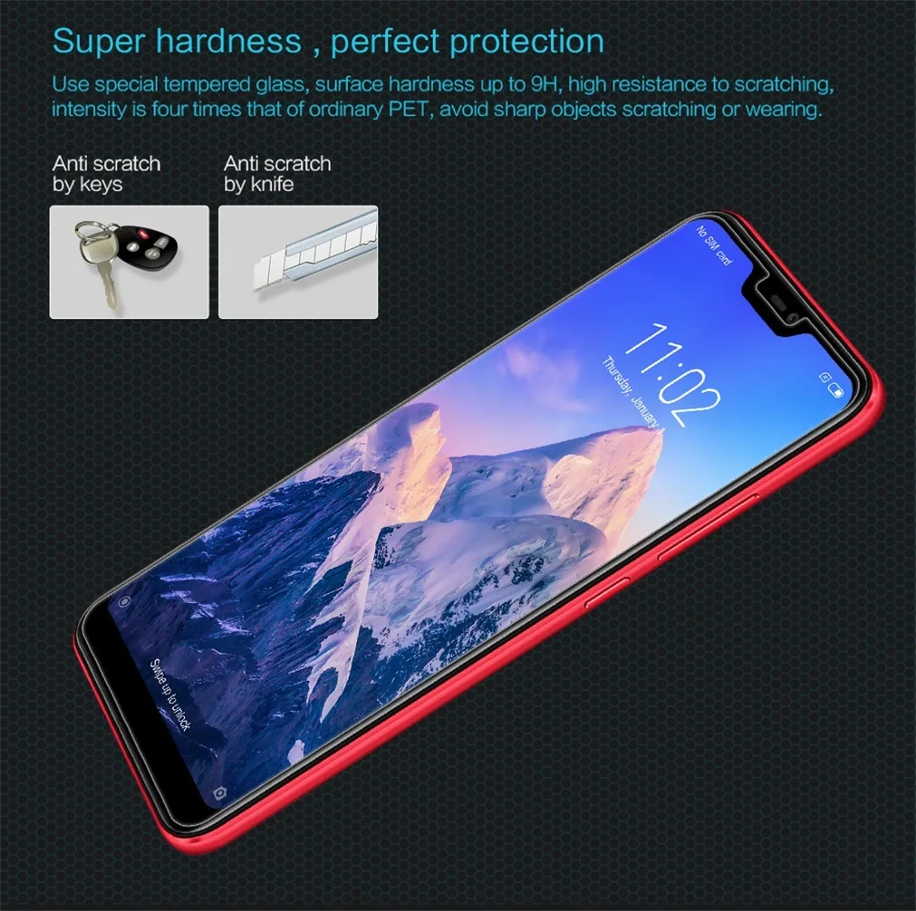 Для Xiaomi Mi A2 Lite глобальная версия закаленное стекло Nillkin Amazing H противовзрывная Защита экрана для Xiaomi Mi A2 Lite