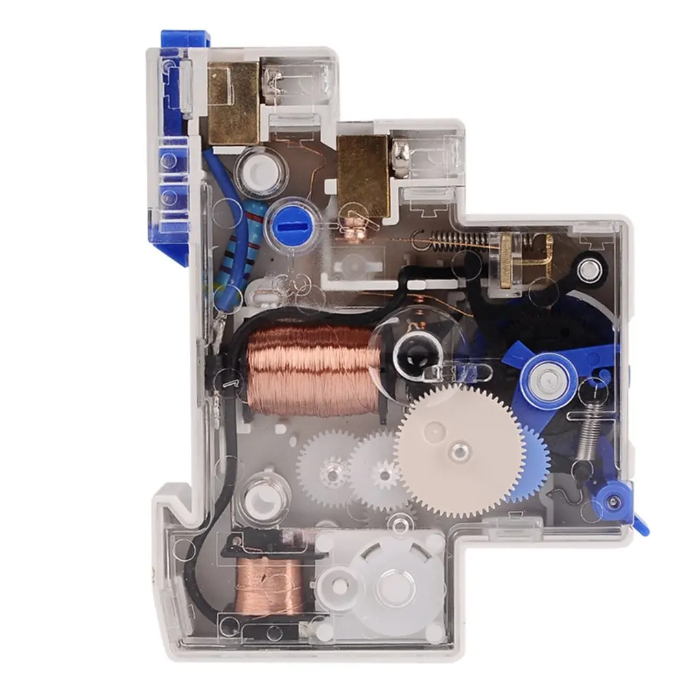 

220V 7 Minutes Mechanical Timer 18mm Single Module Din Rail Staircase Timer Time Switch Instruments