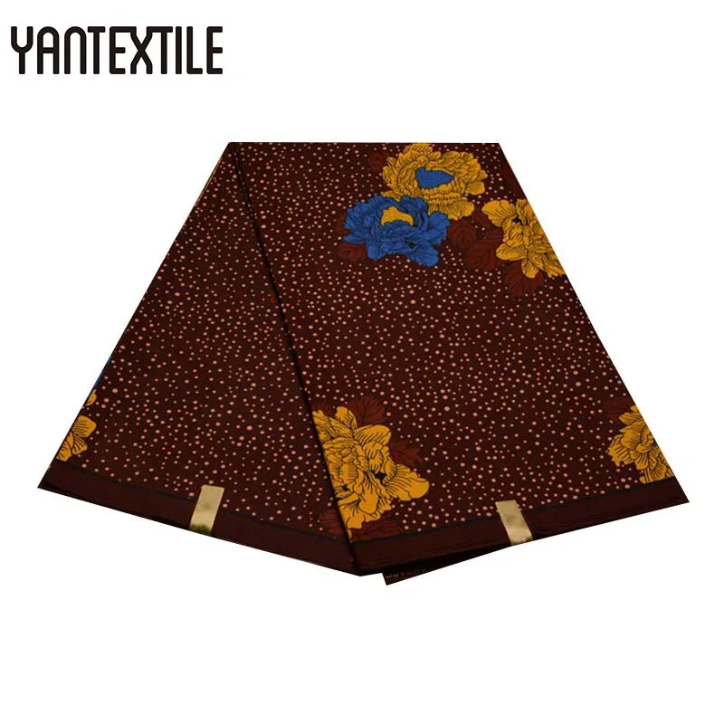 YANTEXTILE новая Анкара ткань Африканский Голландский Воск Принт Tissu Africain 3 ярдов настоящий воск Африканский батик ткань для свадебного платья