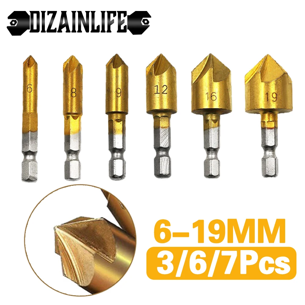 Набор сверл из быстрорежущей стали с шестигранным хвостовиком 6 19 мм|Сверла| |