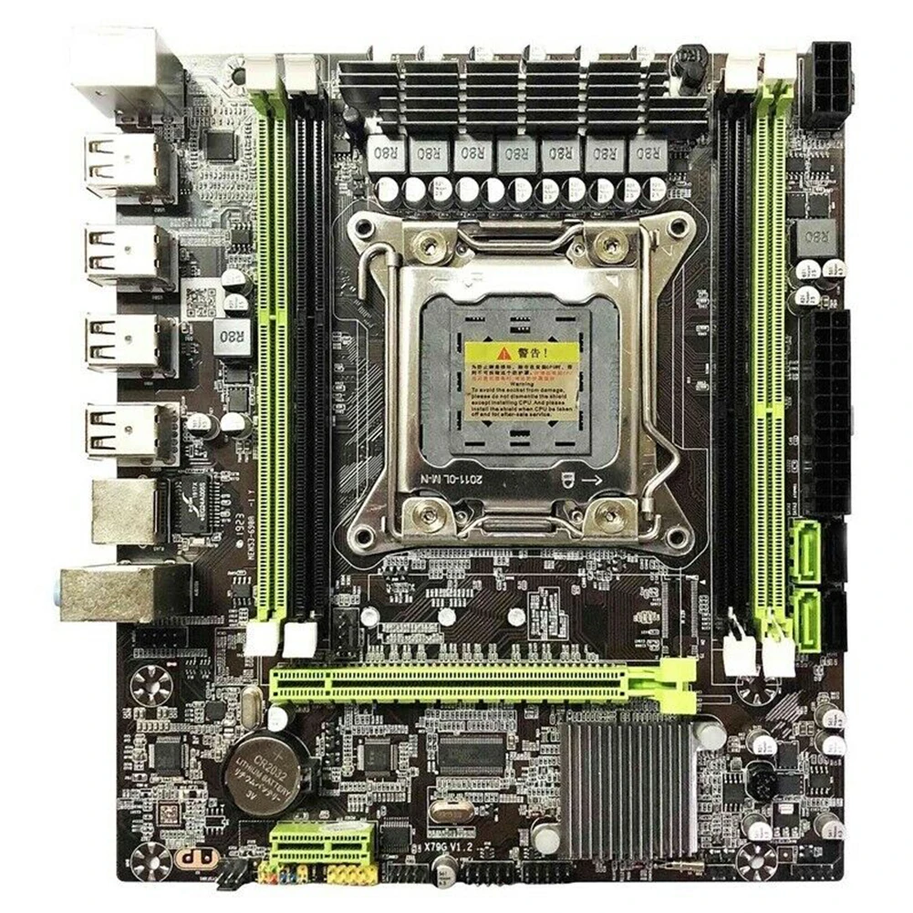 X79G DDR3 схема материнская плата ECC память Практичный Настольный компьютер USB2.0