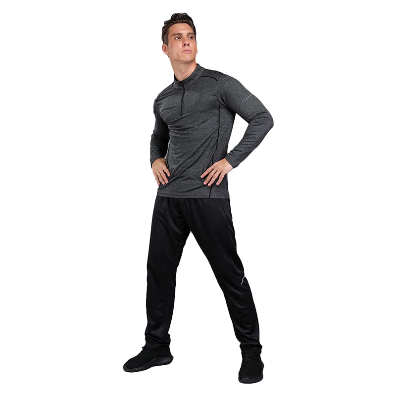 Spring and winter running long shirt men's quick-drying exercise compression sports gym workout outdoor climbing training
