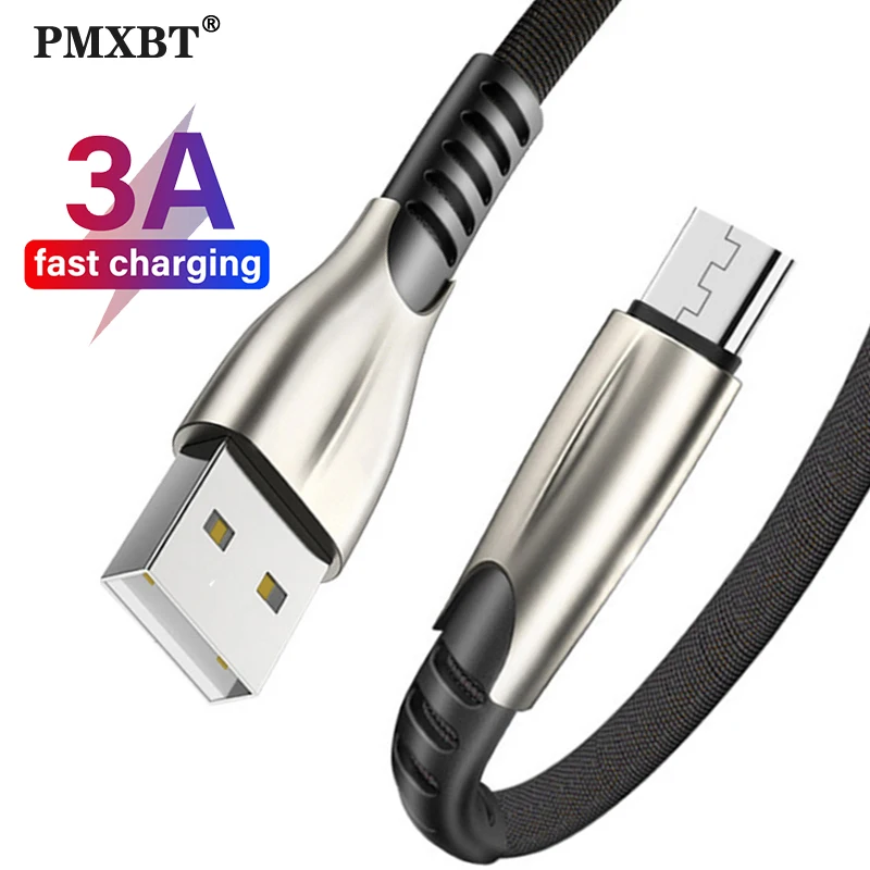 PMXBT микро USB кабель 3A Быстрая зарядка шнур для передачи данных Samsung S6 S7 J7 Xiaomi Redmi Note 5
