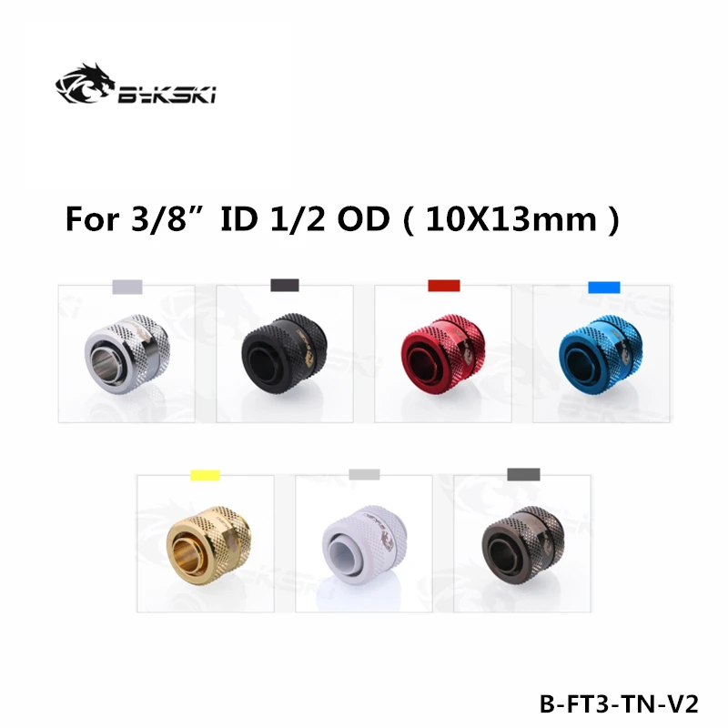 Bykski 4 шт. 3/8 ''мягкий трубопроводная арматура G1/4&quot шланг трубки ручной