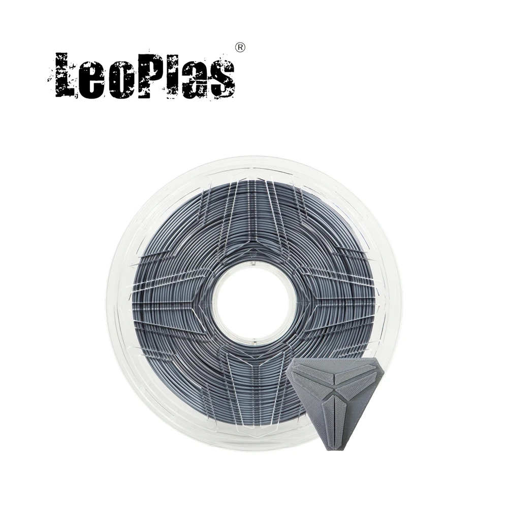 LeoPlas 1 кг 75 мм серый PLA нить для 3D принтера FDM ручка расходные материалы печати