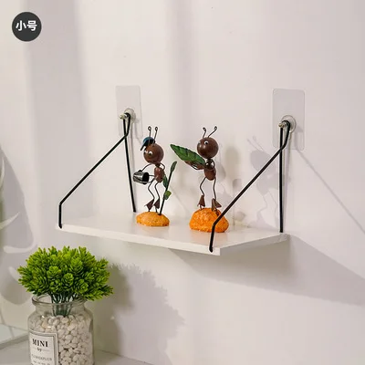 

Solid wood wall shelf living room one-word partition wooden shelf