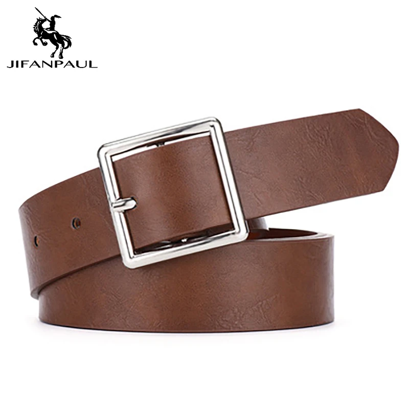 JIFANPAUL новый стиль джинсовый мужской и женский ремень из искусственной кожи с