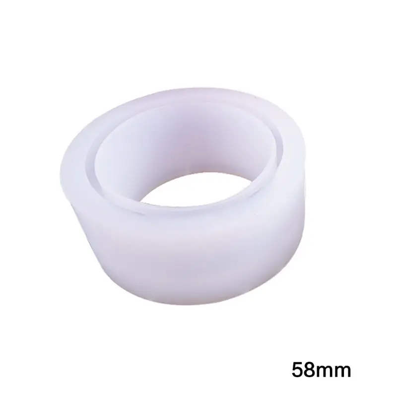 58mm 58 мм/60 мм/62 мм УФ кристалл эпоксидная силиконовая форма супер широкий браслет DIY ручной работы ювелирные изделия из смолы модели-формы - Цвет: 58mm
