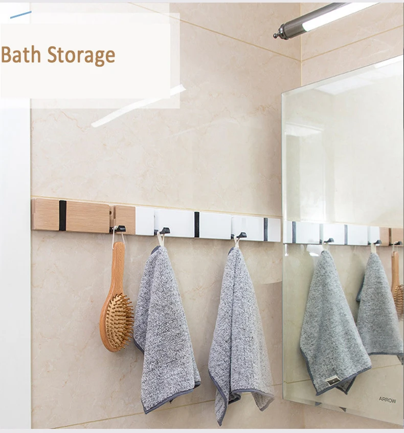 Скандинавская мода домашний декор Nailless складной крючок для пальто прихожая