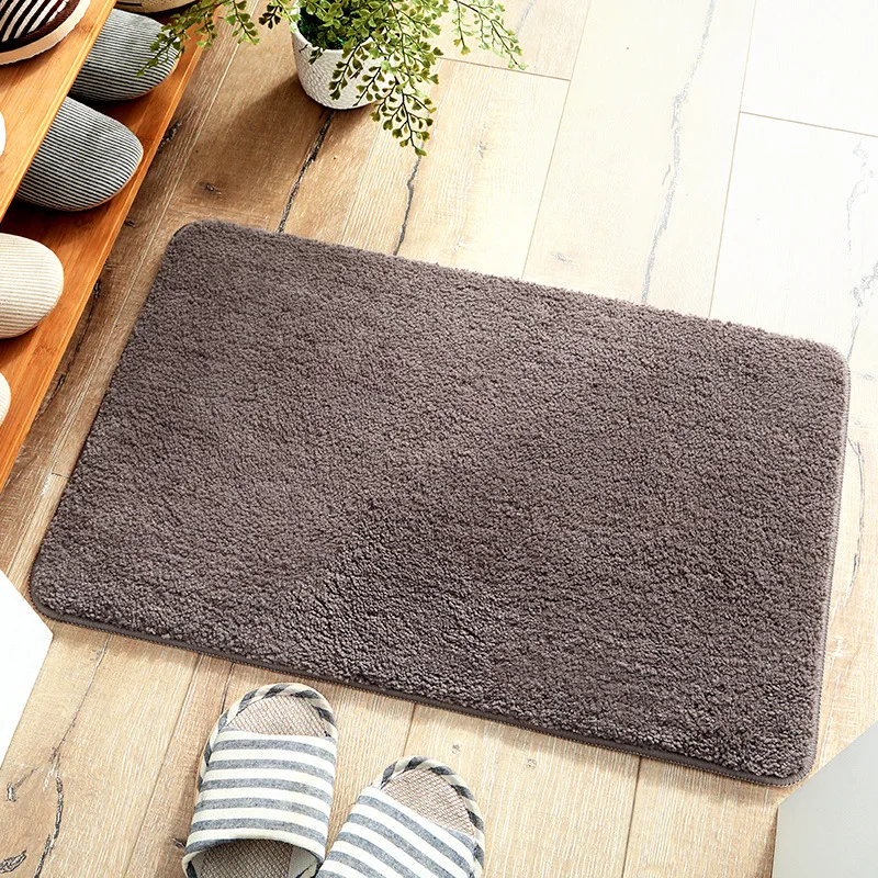 Современный Экологичный коврик для ванной из микрофибры и замши нескользящий