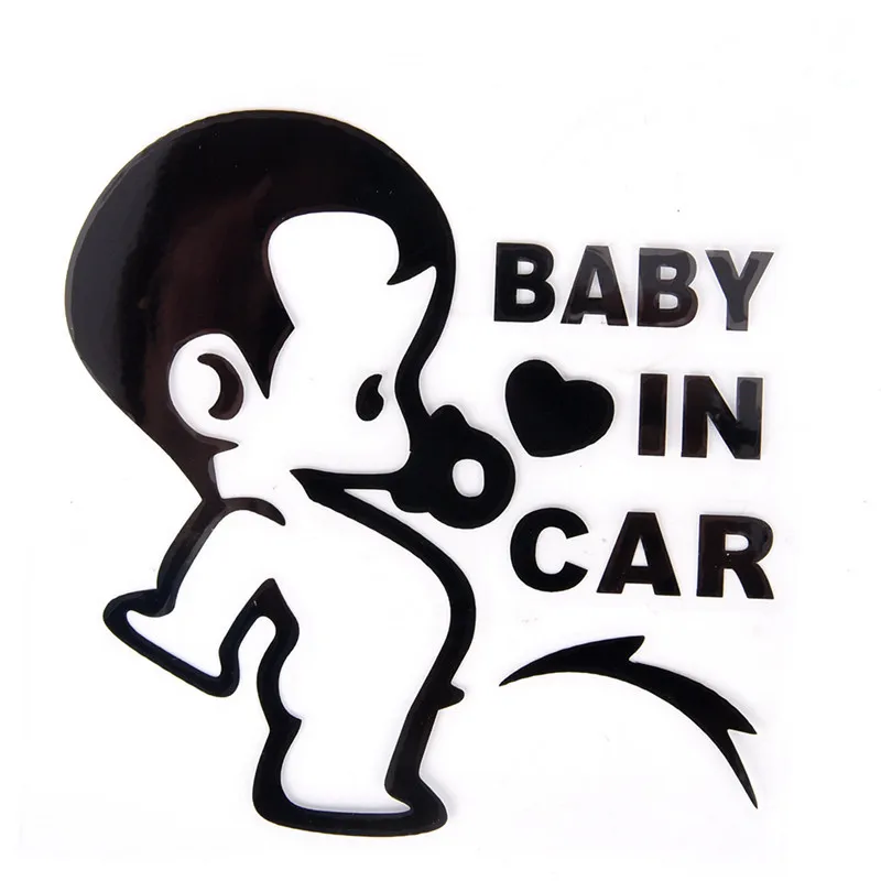 Милая Виниловая наклейка для детей мальчиков малышей в машине на доске горячая