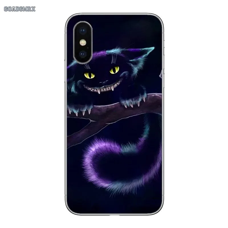 Alice In Wonderland Cheshire Cat For iPhone 11 X XR XS Pro MAX 4 4S 5 5S SE 5C 6 6S 7 8 Plus Soft Transparent Shell Covers | Мобильные