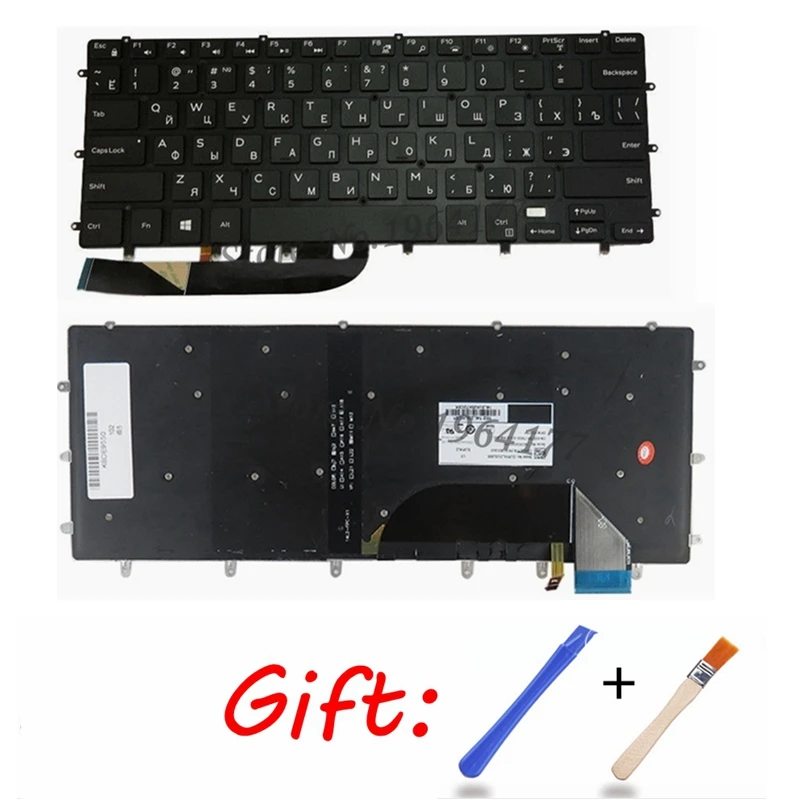 Новая клавиатура с подсветкой для DELL XPS 15 9550 9560 5510 M5510 RU Русский DLM14L23SUJ442 0HPHGJ черный