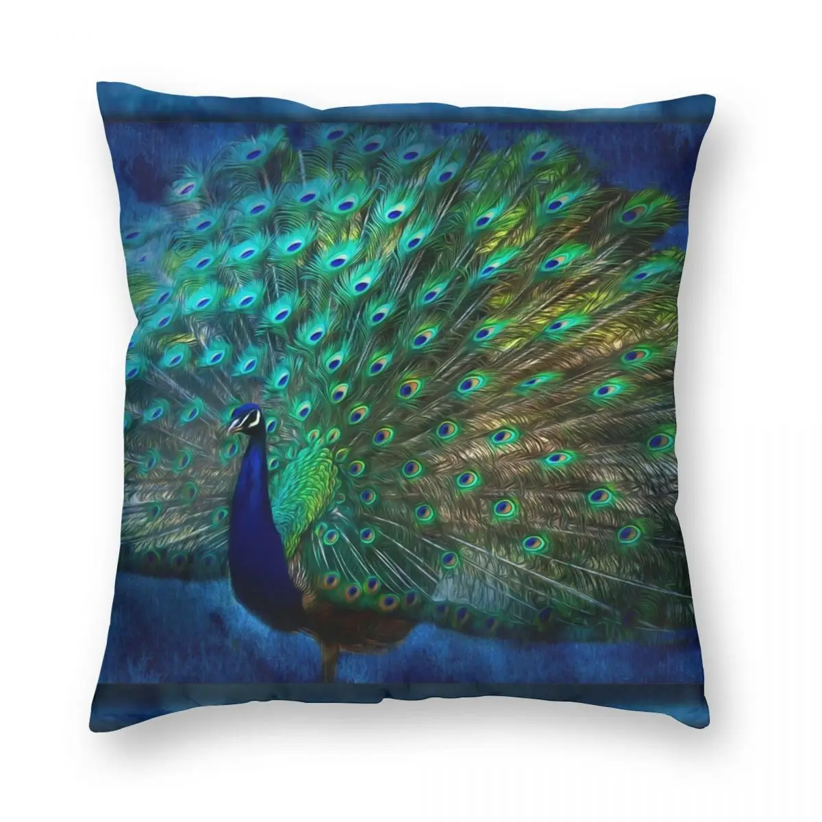 Декоративный Чехол-Подушка на молнии из полиэстера и льна