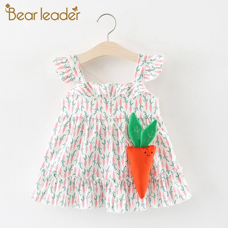 Bear leader Baby Girls Clothing Sets Fashion Kids Cotton Cute P Sleeveless T-shirt+shorts Children Clothes suits | Детская одежда и
