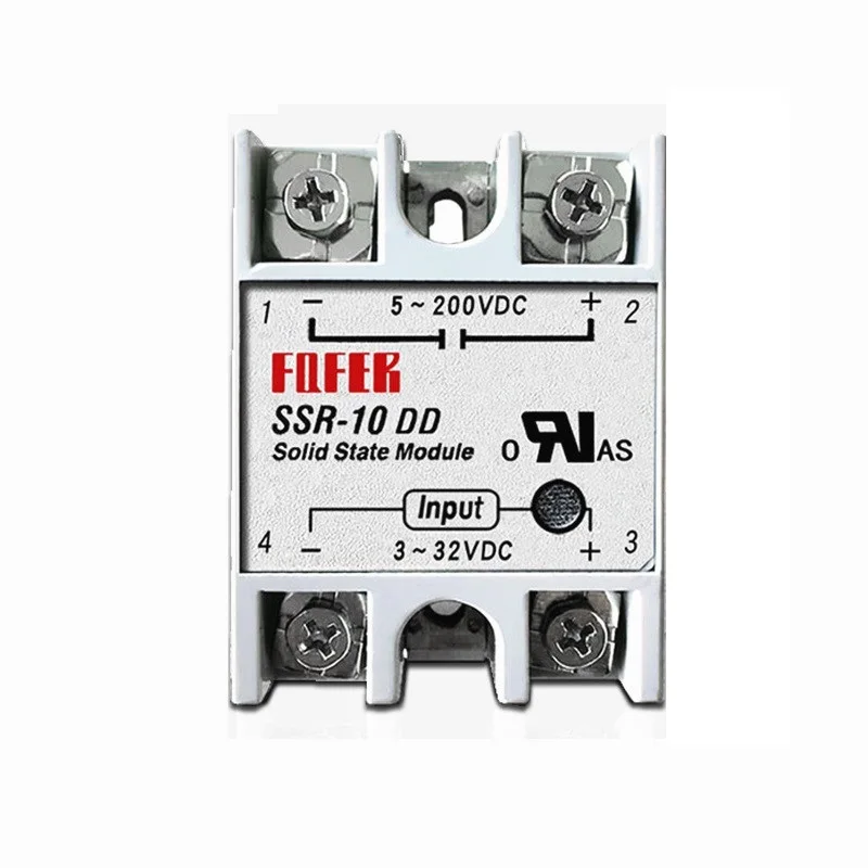 DC Control SSR Однофазное твердотельное реле в белом корпусе без пластиковой