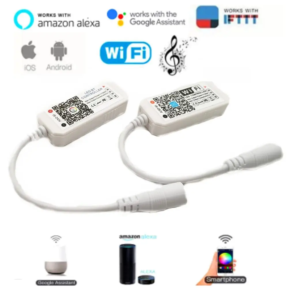 Контроллер Magic Home DC5V 12V 24V Bluetooth-Совместимый Беспроводной Wi-Fi RGB/RGBW IR RF светодиодный