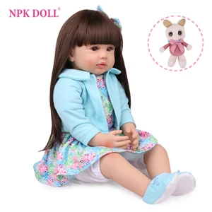 NPKDOLL 60 см, модные виниловые реалистичные куклы Новорожденные, 24 дюйма, девочка, игрушки для детей, подарки на день рождения