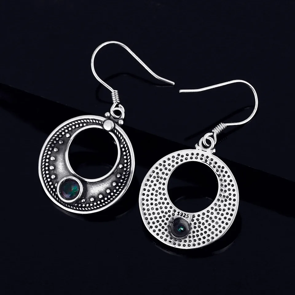 Женские серьги-подвески GUYINKU этнические серьги из стерлингового серебра 925 пробы