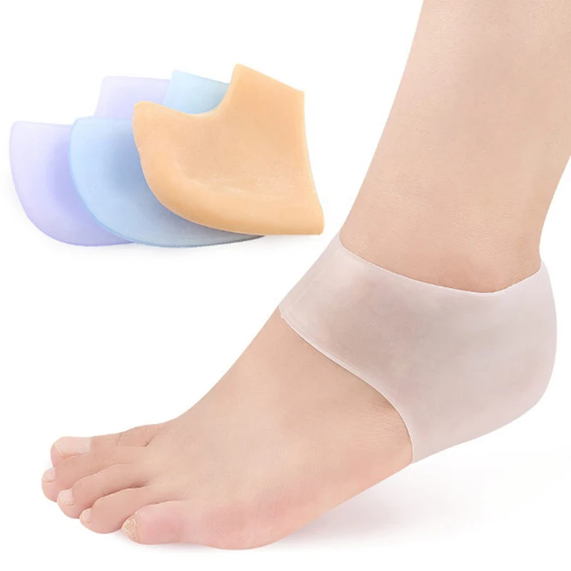 

2pcs Soft Silicone Moisturizing Gel Heel Socks Cracked Foot Skin Care Protectors