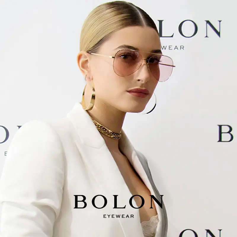 

BOLON Photochromic Sunglasses for Women Pilot Style Chameleon Color Purple Orange Pink Sunglasses BL8010