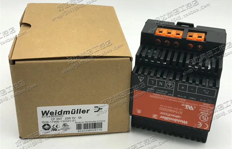 Weidmüller switching power supply linear power supply cp snt 25w 5v 5a 8754960000