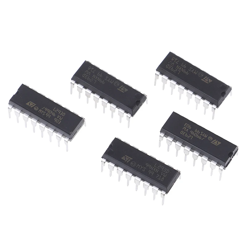 

5pcs New L293d Stepper Motor Driver Push-pull Four Channel Motor Driver Ic 36v 600ma