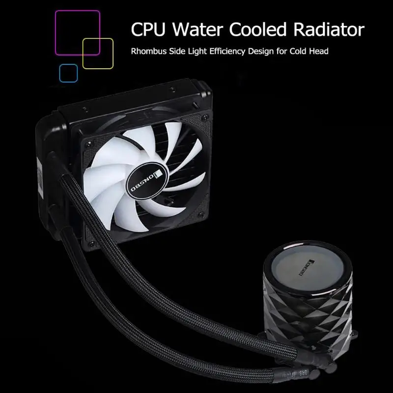JONSBO TW3-120 RGB cpu вентилятор кулер для воды интегрированный корпус ПК жидкостный радиатор для AMD TDP AM4/AM3+/AM3/AM2+/AM2/FM2+/FM2/FM1