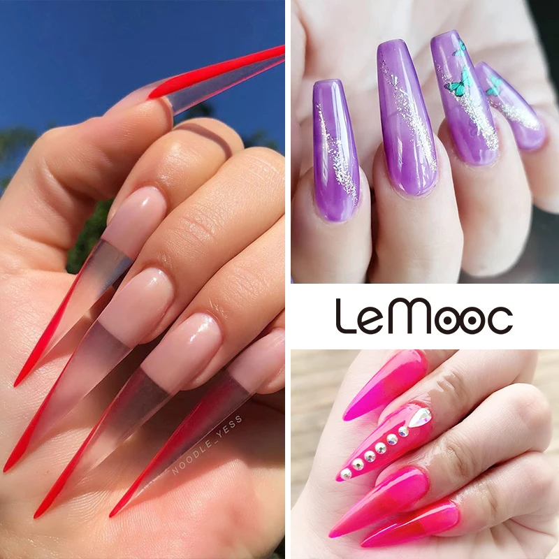 Lemooc Радужный Желейный гель цветное стекло опал конфеты Прозрачный Гель лак
