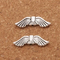 200pcs angel wing charm beads spacers 20 7x6 3mm zinc alloy jewelry findings l082