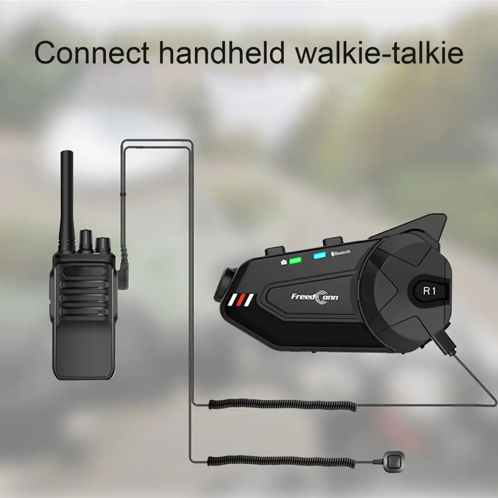 

Motorcycle Interphone Head-mounted 6 People Talking Intercom Waterproof HD Recorder Scooter Accessories