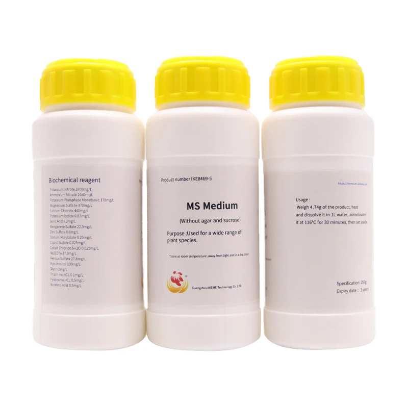 250g Lab MS Medium Without Agar And Sugar MS Media Plant Tissue Culture