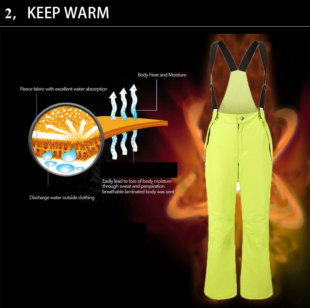 Goexplore Ski Suit Men Outdoor Waterproof Skiing Mountain Sport Snowboard Suit Snow Set Winter Suit Men Pants And Jacket Male