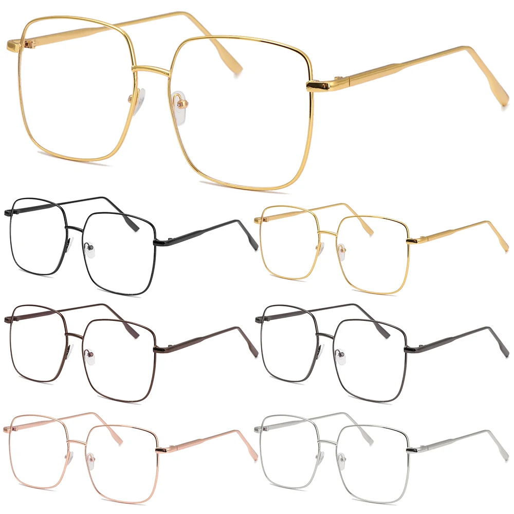 1 шт. модная металлическая оправа очки с защитой от синего света оптические