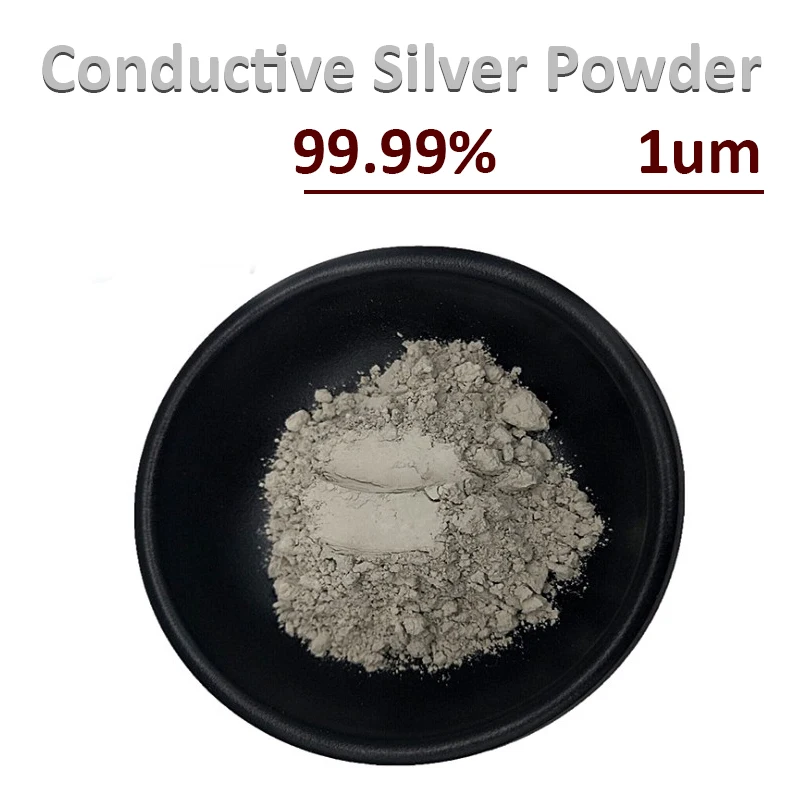 

Проводящий порошок чистого серебра 99.99% Ag NanoPowder 1 мкм
