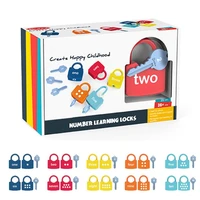 montessori locks set cognitive numbers locking preschool toy learning early educational toys for children kids gift