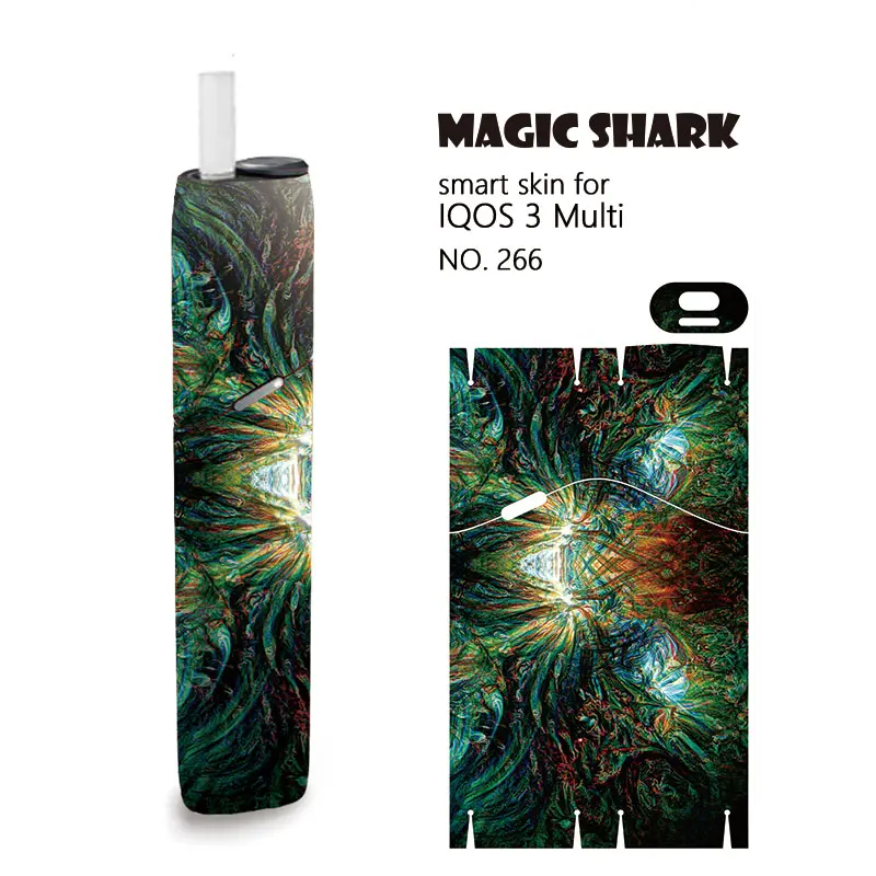 Чехол Magic Shark для IQOS3 100% новый стикер рисования цветов и неба | Мобильные телефоны