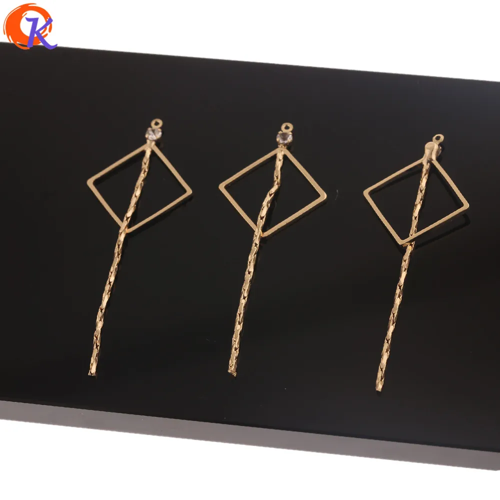 

Cordial Design 30Pcs 20*55MM Earring Accessories/Hand Made/Genuine Gold Plating/Chain Shape/DIY Parts/Jewelry Findings Component