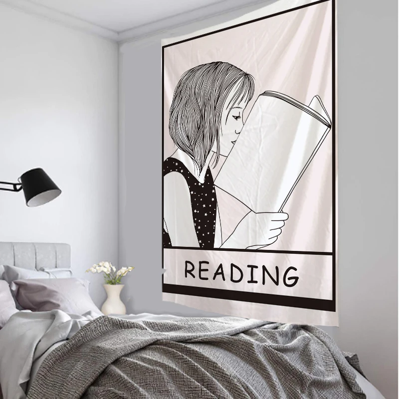 Скандинавские простые гобелены Висячие Стены милые для девочек ландшафтные обои