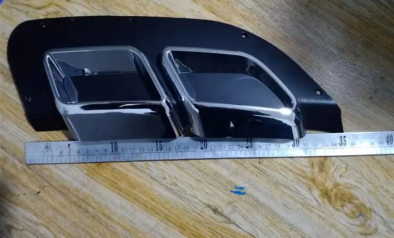 Car-styling for 2015-2018 Hyundai Tucson ABS car rear bumper exhaust pipe fake tail throat plating strip trim | Автомобили и